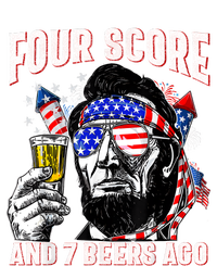 4th Of July Drinking Beer Patriot Four Score And 7 Beers Ago Mesh Reversible Basketball Jersey Tank