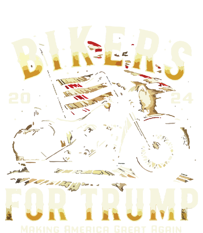 Biker For Trump 2024 Cropped Pullover Crew