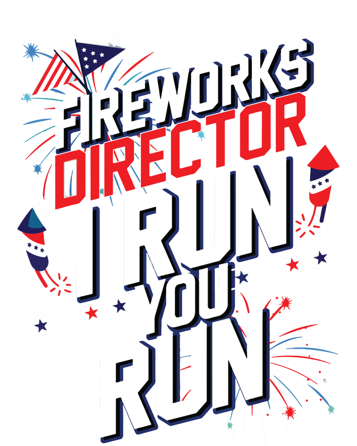 Fireworks Director I Run You Run 4th Of July Independence PosiCharge RacerMesh Polo