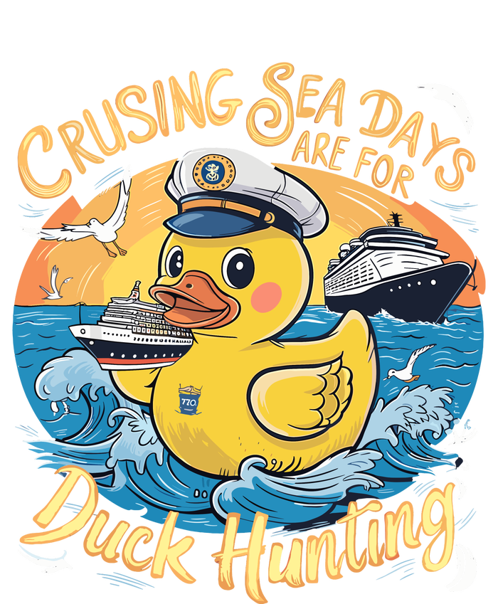 Cruising Sea Days Are For Duck Hunting Cool Cruise Trip Tall Long Sleeve T-Shirt