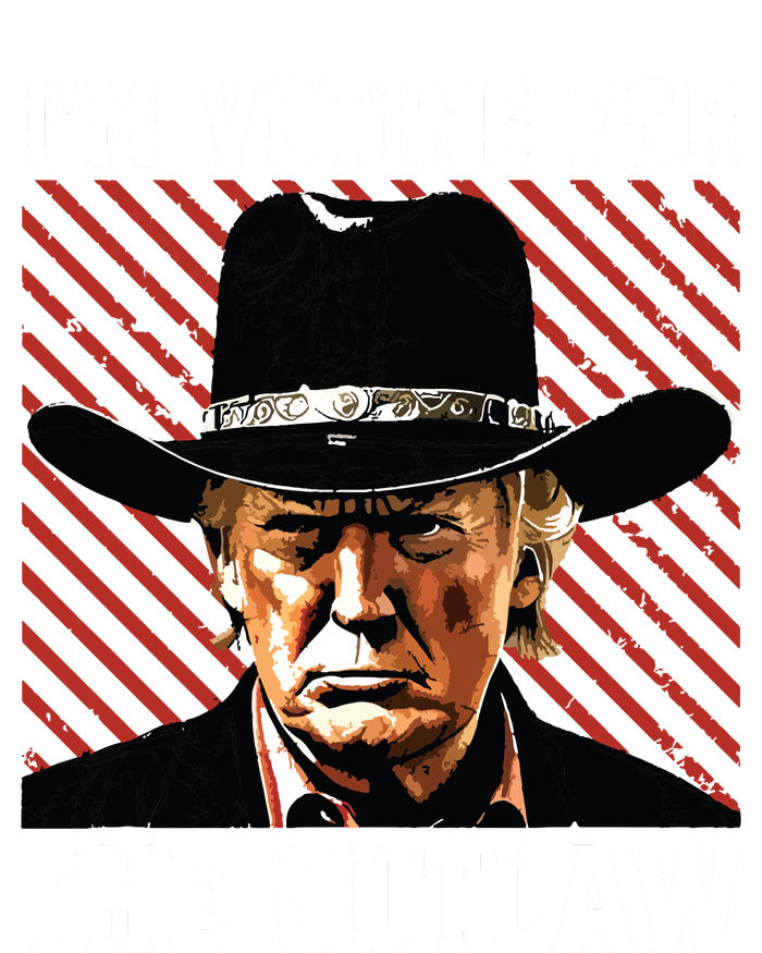 Im Voting For The Outlaw Wanted For President Trump 2024 T-Shirt