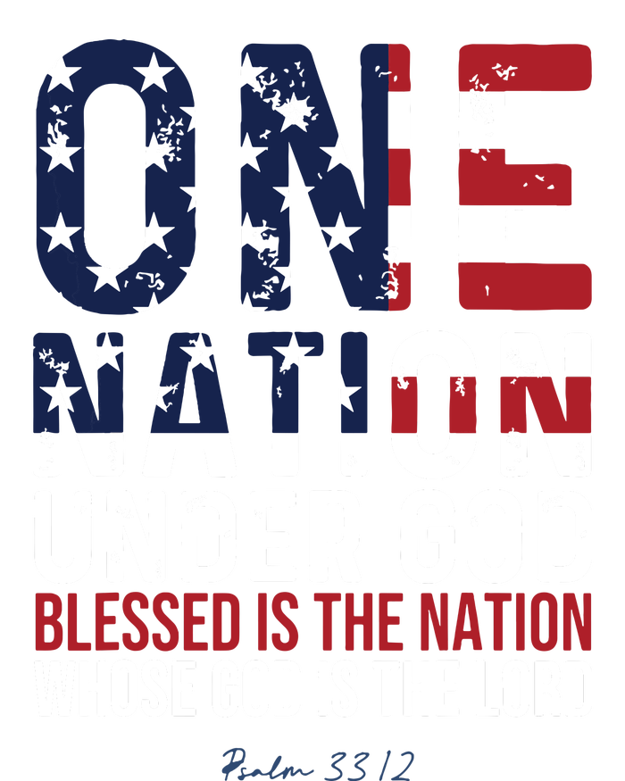 One Nation Under God Blessed Is The Nation Whose God Softstyle Adult Sport Polo