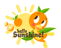 Hello Sunshine! Orange Bird (White Background) Snapback Five-Panel Rope Hat