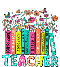 Teacher Bookself Wildflowers Book Lover Bookworm Poster