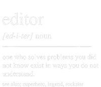 Funny Editor Definition Film Editor In Chief Video Editing T-Shirt