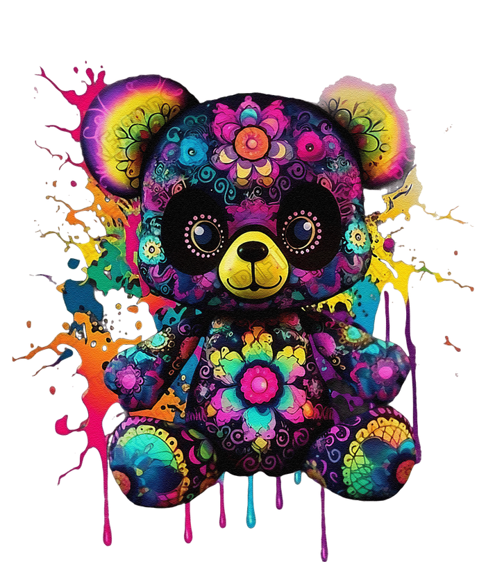 Funny Teddy Bear Hip Hop Colorful Sustainable Beanie