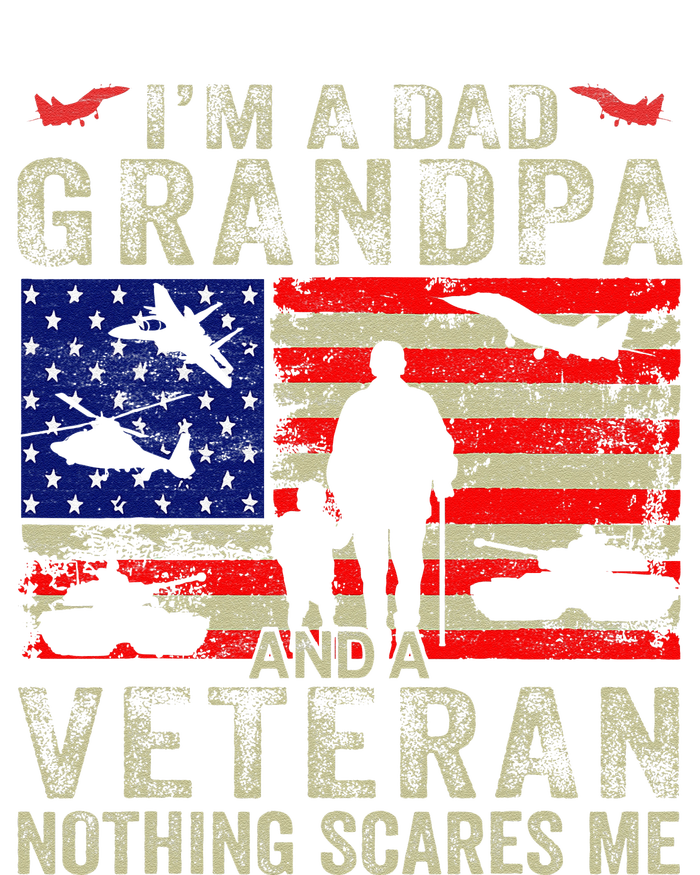 IM A Dad Grandpa And Veteran Grandpa Fathers Day Vintage T-Shirt