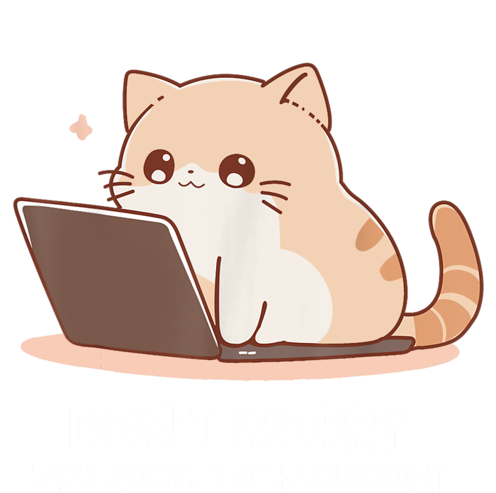 Cat DonT Worry IM From Tech Support Sweatshirt Cinch Pack Bag