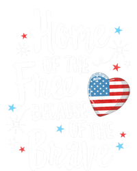 Home Of The Free Veterans 4th Of July Women Wife Patriotic T-Shirt