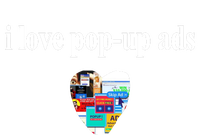 Bricks N’ Papers I Love Popup Ads Kids T-Shirt