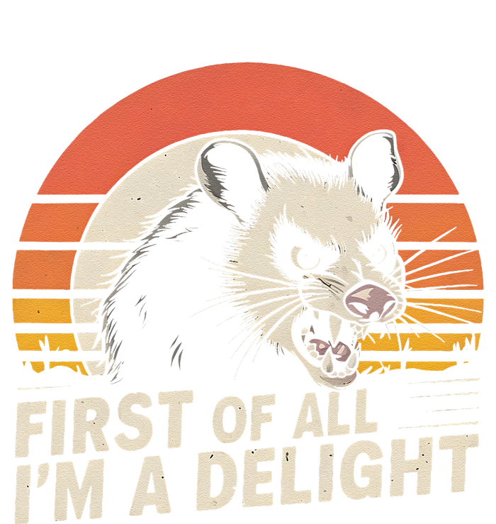 Opossum Possum First Of All IM A Delight Sarcastic Angry Gift T-Shirt