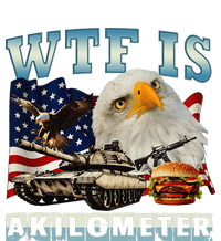 Wtf Is A Kilometer Eagle Badge American Signature Burger Gift T-Shirt