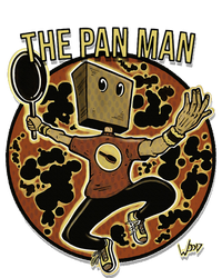 The Pan Man 12 oz Stainless Steel Tumbler Cup