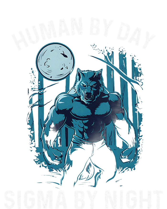 Human By Day Sigma By Night Werewolf Top Lone Alpha Wolf Daily Commute Backpack