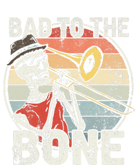 Trombone Bad To The Bone Retro Skeleton Marching Band Player Premium Crewneck Sweatshirt