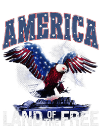 America Land Of The Free 4th Of July Independence Day Eagle Ladies Long Sleeve Shirt