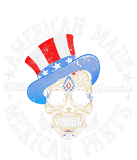 American Made With Genuine Mexican Parts Skull Women's Pullover Hoodie