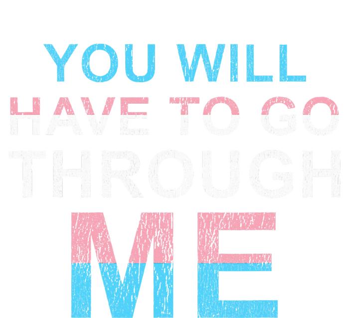 You Will Have To Go Through Me Lgbtq Ally Statrement Drawstring Bag