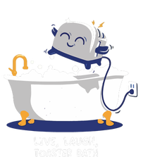 Mandatoryfunday Live Laugh Toaster Bath Kids T-Shirt