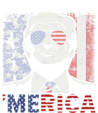 Merica Trump Happy 4th Of July Trump American Flag T-Shirt