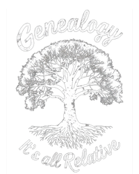 Family Genealogy Its All Relative Gift Women's Tri-Blend 3/4-Sleeve Raglan Shirt