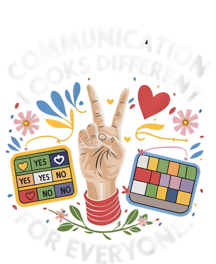 Autism Awareness Communication Looks Different For Everyone Gift Kids T-Shirt