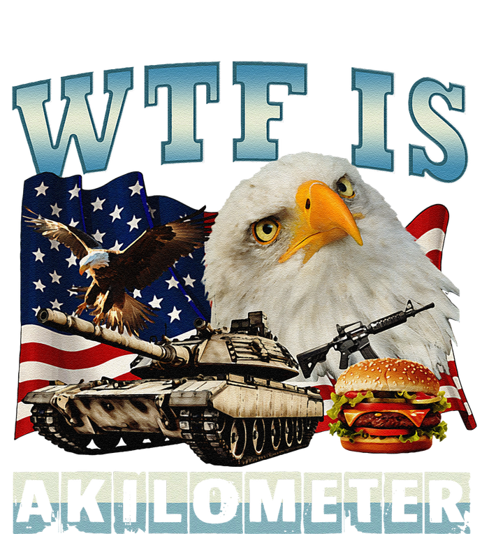 Wtf Is A Kilometer Eagle Badge American Signature Burger Hoodie