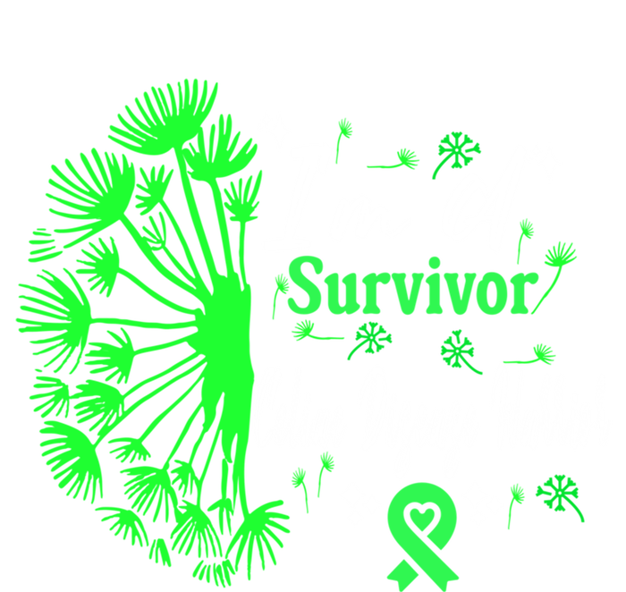 Celiac Disease IM A Survivor Green Ribbon Warrior Fighter Gift Women's Tri-Blend 3/4-Sleeve Raglan Shirt