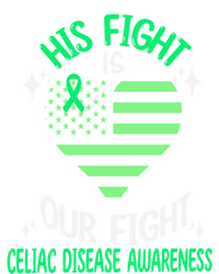 Celiac Disease Warrior His Fight Is Our Fight Usa Flag Heart Cool Gift Full-Length Apron With Pockets