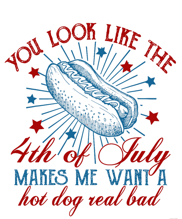 You Look Like The 4th Of July Hot Dog American Ladies Essential Tank