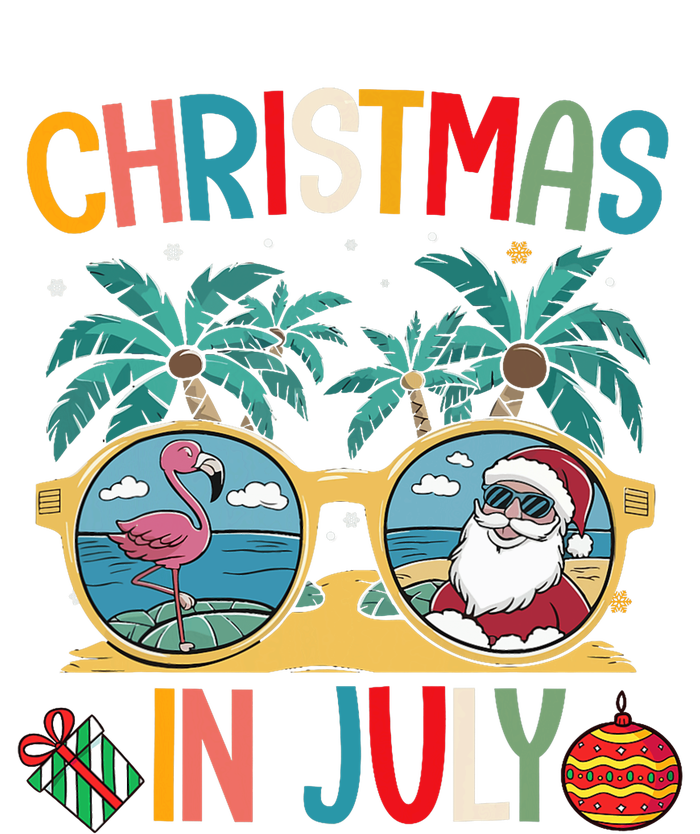 Summer Santa Claus Beach Christmas In July Funny Dry Zone Grid Polo