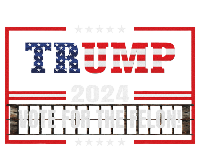 Funny Donald Trump Supporter 2024 Vote For The Felon Womens Funnel Neck Pullover Hood