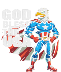 God Bless The Usa American Patriotic Eagle Superhero Design T-Shirt