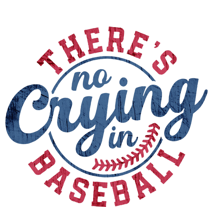 There Is No Crying In Baseball Funny Game Day Baseball Large Microfiber Waffle Golf Towel