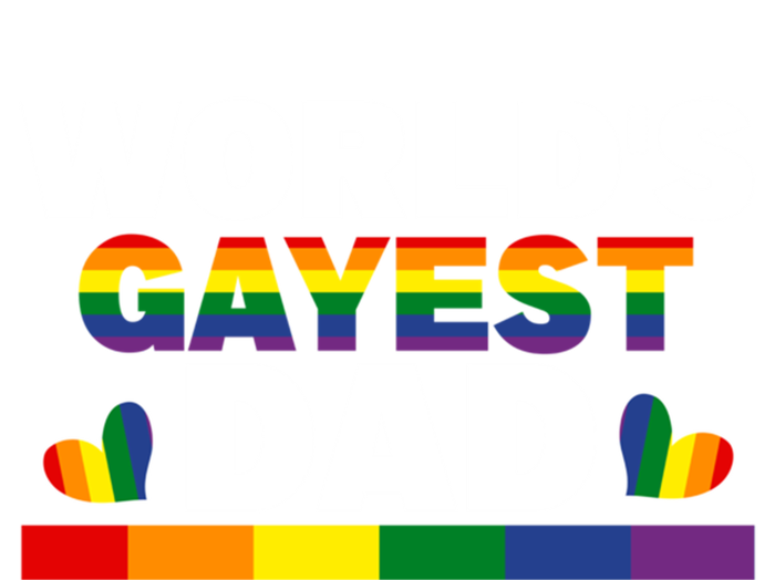 Happy FatherS Day WorldS Gayest Dad Pride Lgbt Cool Gift Infant Baby Jersey Bodysuit