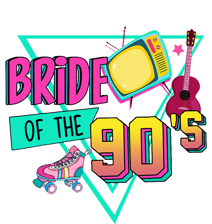 Bride Of The 90s Retro 90s Bride Bachelorette Party Women's Tri-Blend 3/4-Sleeve Raglan Shirt