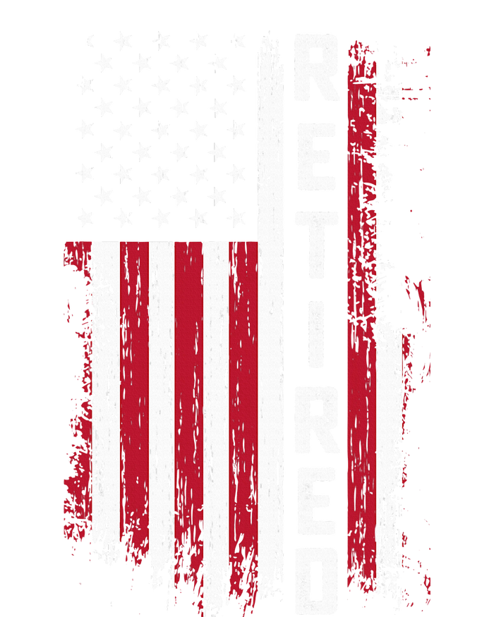 Retirement Retired American Usa Flag Sweatshirt Cinch Pack Bag