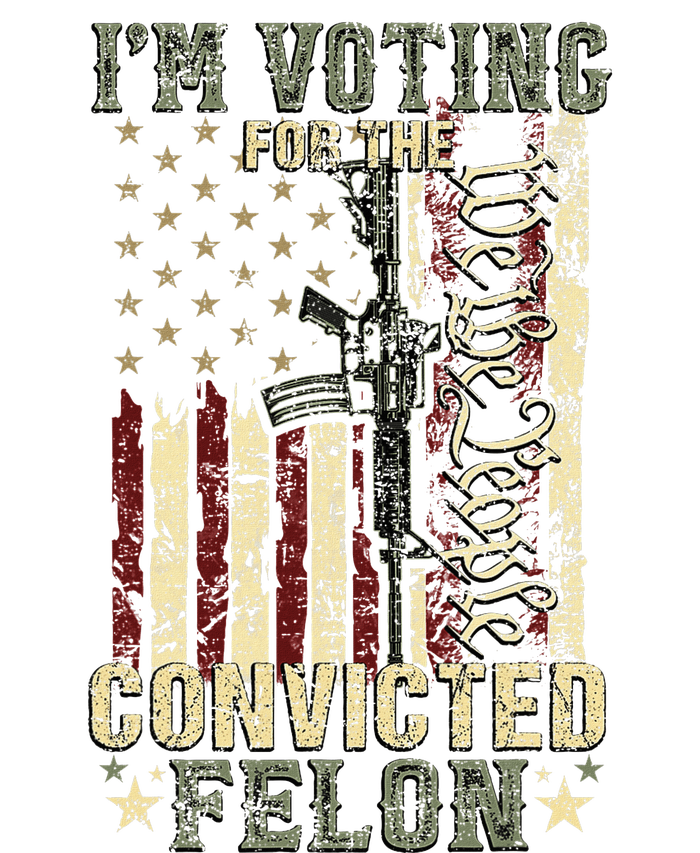 Trump 2024 Voting For The Convicted Felon T-Shirt