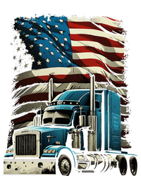 Trucker Us American Flag For Patriotic T-Shirt