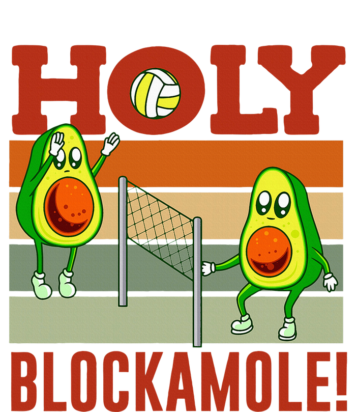 Holy Blockamole Funny Volleyball Match Block Avocado Design Impact Tech Backpack