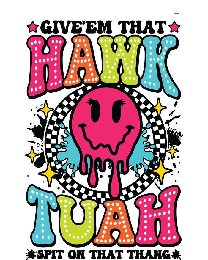 Hawk Tuah GiveEm That Hawk Tuah Spit On That Thang Kids Long Sleeve Shirt