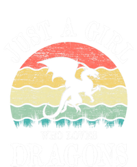 Just A Girl Who Loves Dragons Vintage Retro T-Shirt