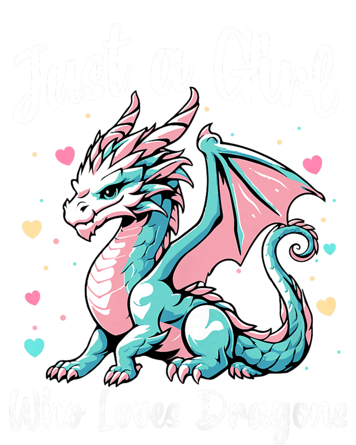 Just A Girl Who Loves Dragons Cute Dragon Pastel Color Mousepad