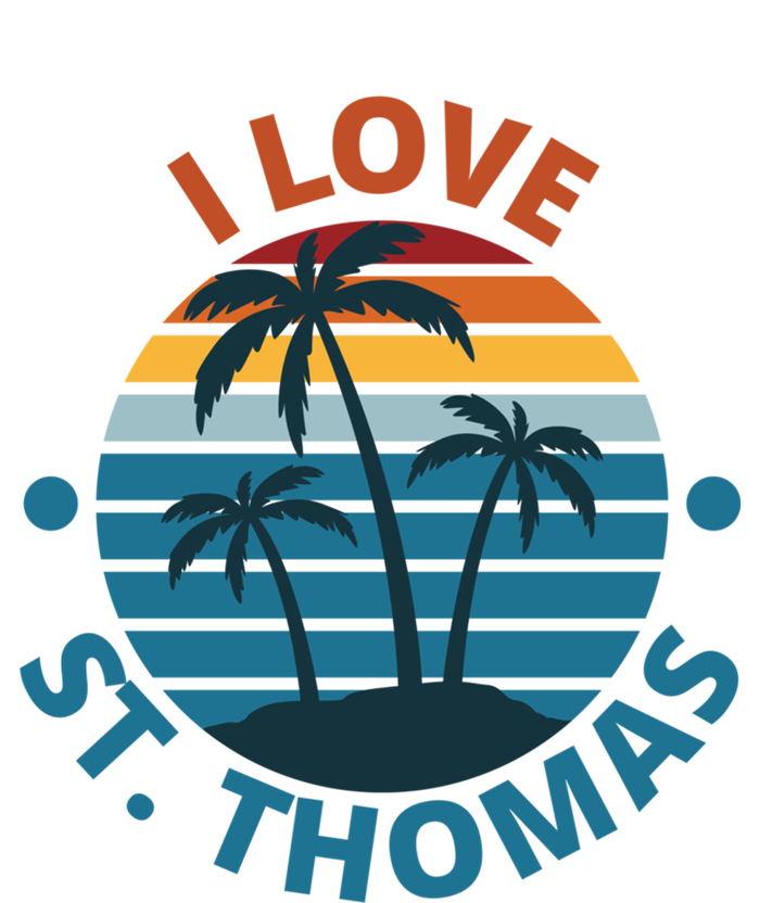 I Love The Heart Of St Thomas Gift Mesh Reversible Basketball Jersey Tank