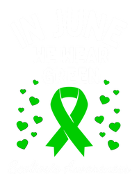 In June We Wear Green Ribbon Heart Scoliosis Awareness Gift T-Shirt