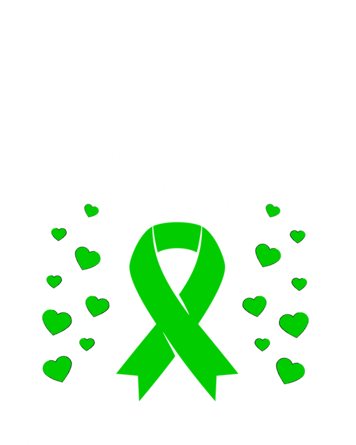 In June We Wear Green Ribbon Heart Scoliosis Awareness Gift T-Shirt