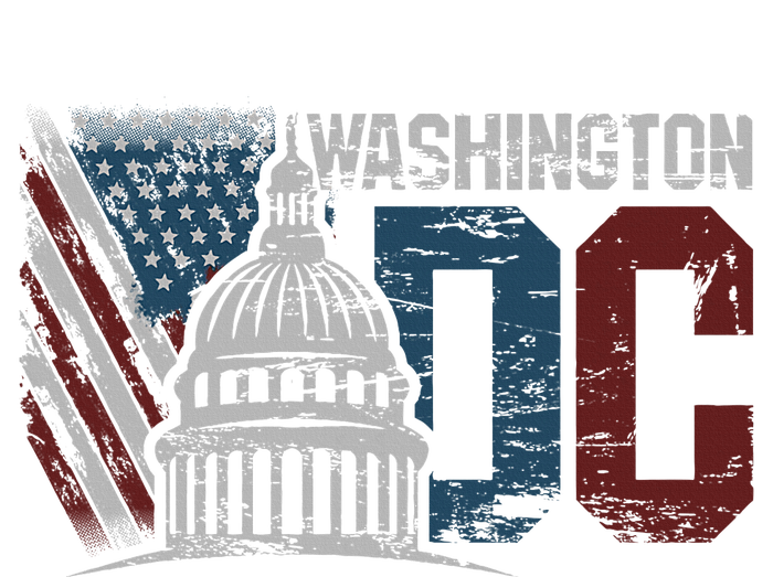 Washington Dc Capitol Hill Usa Flag Souvenir Tie-Dye T-Shirt