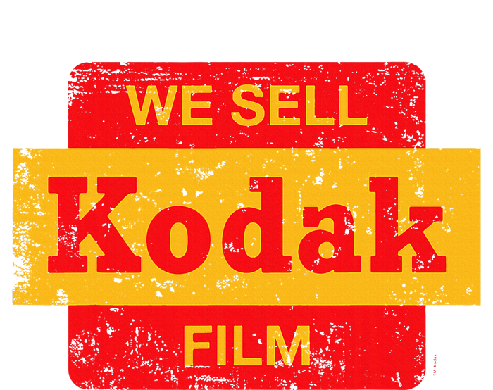 Vintage We Sell Kodak Film Retail Sign Tall T-Shirt