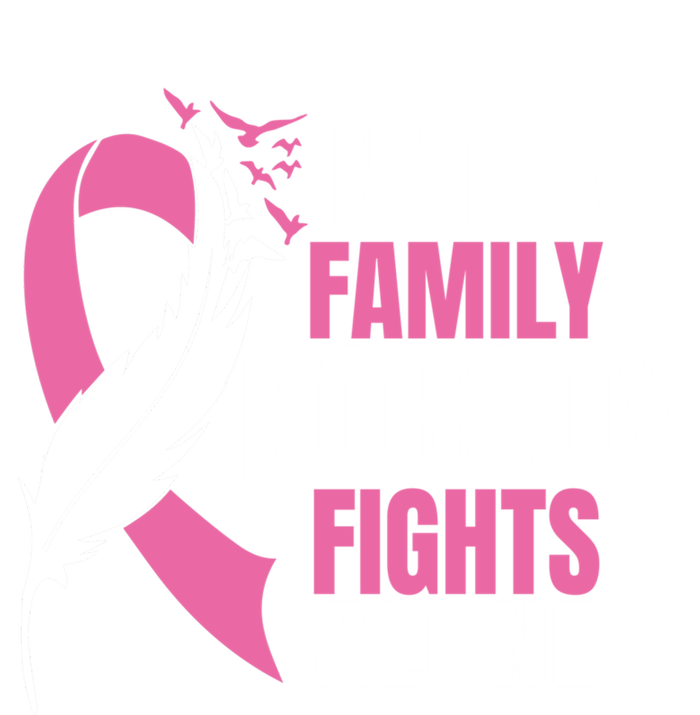 In This Family Nobody Fights Alone Breast Cancer Awareness Gift T-Shirt