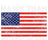 Hawk Tuah 24 Spit On That Thang Usa Flag Striped Beanie with Solid Band